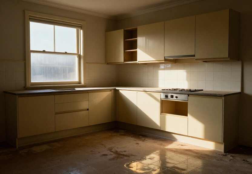 Fully restored kitchen in North Parramatta restaurant after water extraction